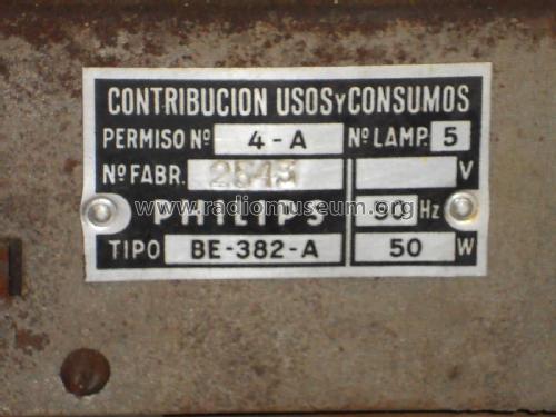 BE-382-A; Philips Ibérica, (ID = 2384392) Radio