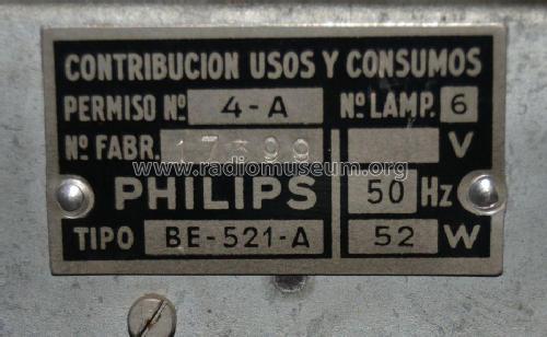 BE-521-A; Philips Ibérica, (ID = 3042347) Radio