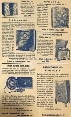 Radiofonógrafo 676A; Philips Ibérica, (ID = 3086586) Radio