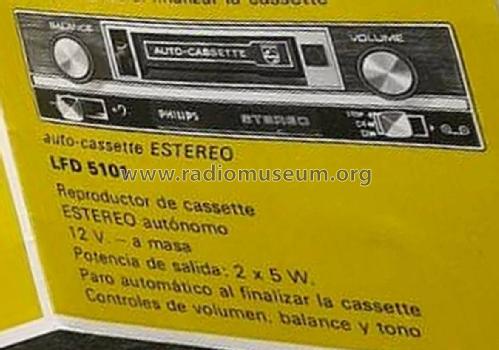 Reproductor de cassette estéreo autónomo para coche LFD-5101; Philips Ibérica, (ID = 2999017) R-Player