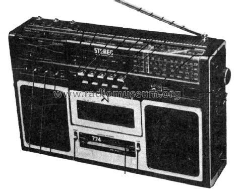 Radio Recorder 22AR774/55; Philips Ibérica, (ID = 1102818) Radio