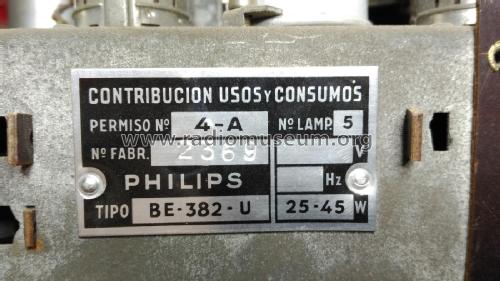 BE-382-U; Philips Ibérica, (ID = 1997314) Radio