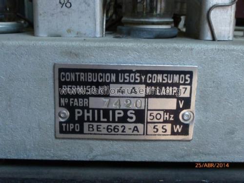 BE-662-A; Philips Ibérica, (ID = 1997339) Radio