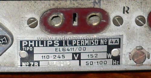 EL6411 /00; Philips Ibérica, (ID = 1956360) Ampl/Mixer