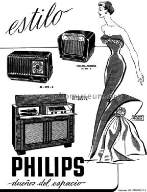 Radiofonógrafo FE-802-A; Philips Ibérica, (ID = 1342235) Radio