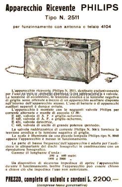2511; Philips Italy; (ID = 2834554) Radio