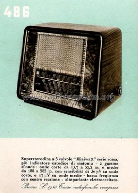 486; Philips Italy; (ID = 951181) Radio