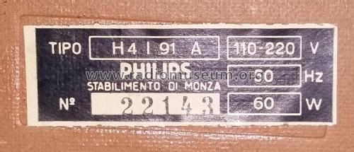 Arbiter H4I91A; Philips Italy; (ID = 2823665) Radio