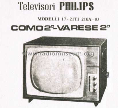 Como 2° 17TI210A /03; Philips Italy; (ID = 2996558) Television