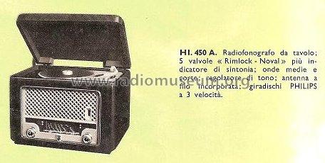 HI450A; Philips Italy; (ID = 951200) Radio