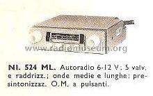 NI524ML; Philips Italy; (ID = 951215) Car Radio