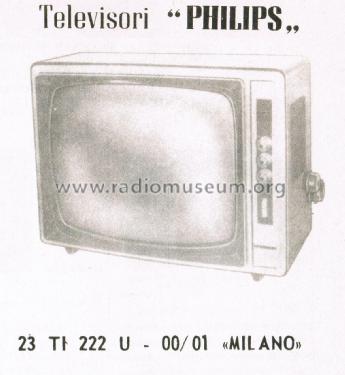 Milano 23 TI 222U-00 /01; Philips Italy; (ID = 3002598) Television