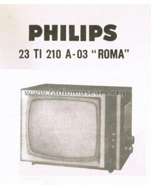 Roma 23TI210A /03; Philips Italy; (ID = 2996575) Television