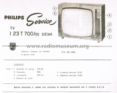 Siena I 23 T 700 -00; Philips Italy; (ID = 2999108) Televisore