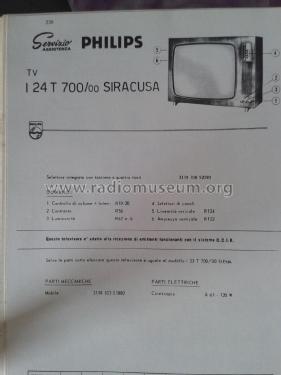 Siracusa I24T700/00; Philips Italy; (ID = 2064717) Televisión