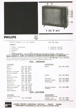 Televisore I 23 T 651; Philips Italy; (ID = 3002309) Television