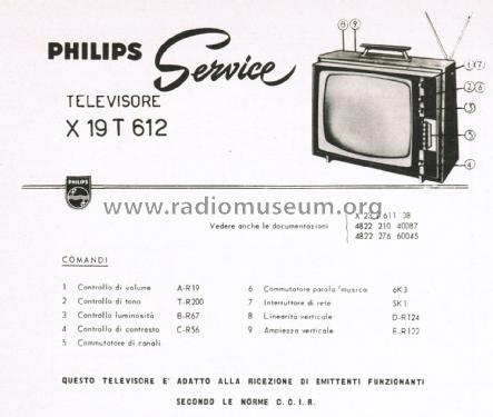 Televisore X19 T612; Philips Italy; (ID = 3012892) Television