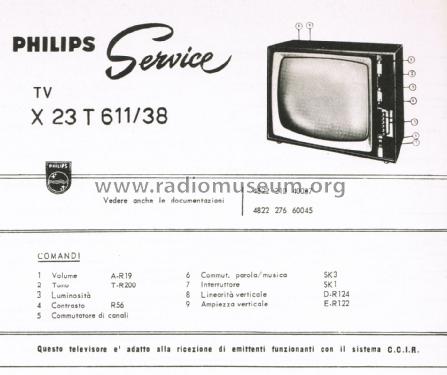 Televisore X23 T611 /38; Philips Italy; (ID = 3012887) Television