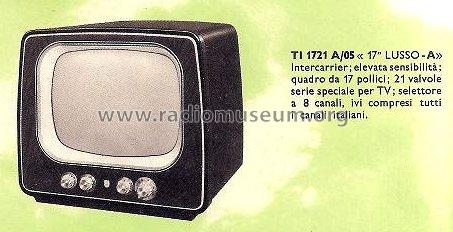 TI1721A /05; Philips Italy; (ID = 951276) Télévision