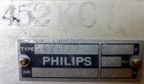 BX563A; Philips Belgium (ID = 1887095) Radio