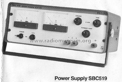 Power Supply SBC 519; Philips Belgium (ID = 1746478) Equipment