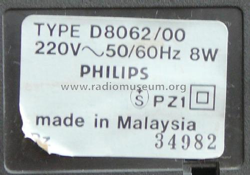 Stereo Radio Cassette Recorder D8062 /00; Philips Malaysia; (ID = 3016067) Radio