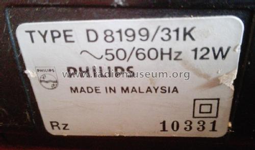Dual Deck Stereo Radio Cassette Recorder D8199 /31K; Philips Malaysia; (ID = 2678798) Radio