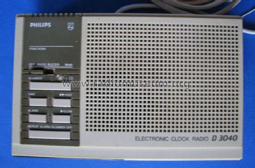 FM MW Electronic clock radio D3040 /02 /30; Philips Malaysia; (ID = 1313695) Radio