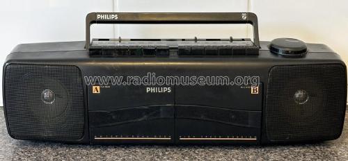 Radio AM/FM Dual Deck High Speed Dubbing AW7090 /10; Philips Malaysia; (ID = 3075129) Radio