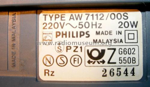 Stereo Radio Recorder MOVING SOUND V AW7112 /00 /00S /05 /05S; Philips Malaysia; (ID = 2384690) Radio