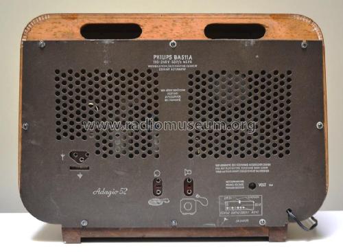 Adagio 52 BA511A; Philips - Österreich (ID = 1662445) Radio