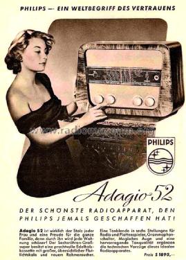 Adagio 52 BA511A; Philips - Österreich (ID = 2527397) Radio