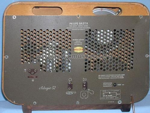 Adagio 52 BA511A; Philips - Österreich (ID = 609834) Radio