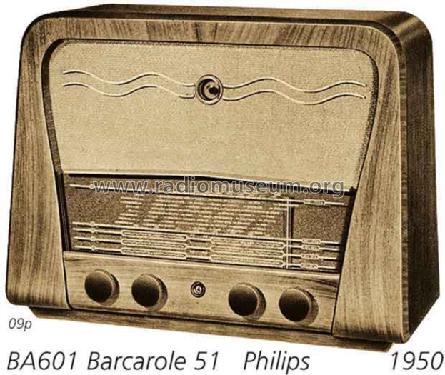 Barcarole 51 BA601A; Philips - Österreich (ID = 2230) Radio