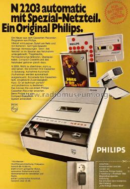 Cassetten-Recorder N2203M /22; Philips - Österreich (ID = 2036839) Ton-Bild