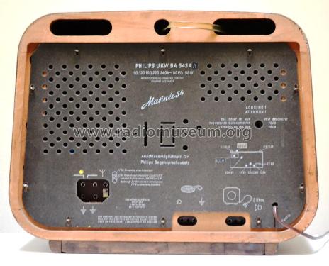 Matinée 54 BA543A/1; Philips - Österreich (ID = 1850969) Radio