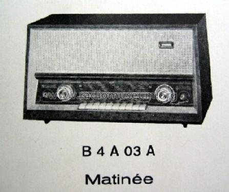 Matinée B4A03A; Philips - Österreich (ID = 69179) Radio