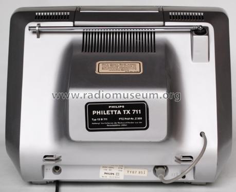 Philetta TX711 12B711 /22L /22S Ch= TX; Philips - Österreich (ID = 1651568) Fernseh-E