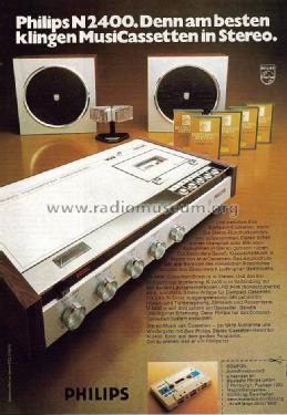 Stereo-Cassetten-Recorder N2400; Philips; Eindhoven (ID = 1094453) Ton-Bild