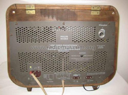 UKW-Radio-Magnetophon HA833A; Philips - Österreich (ID = 1128532) Radio