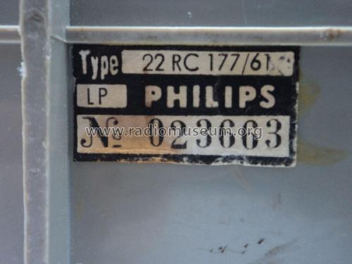 22RC177 /61; Philips Portugal (ID = 2602333) Radio