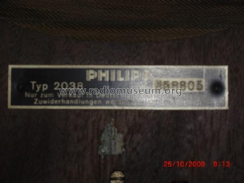 2038; Philips Radios - (ID = 678347) Speaker-P