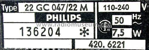 22GC047 /22M; Philips Radios - (ID = 1618307) R-Player