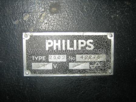 2502; Philips Radios - (ID = 366911) Radio