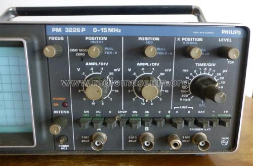 2-Kanal Oszilloskop PM 3226P; Philips Radios - (ID = 2178311) Ausrüstung