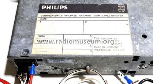 804 22AC804 /22; Philips Radios - (ID = 2684642) Car Radio