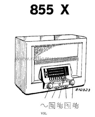 855X/T; Philips Radios - (ID = 2519617) Radio