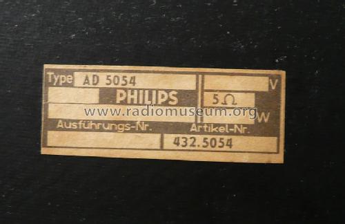 AD5054; Philips Radios - (ID = 1205817) Speaker-P