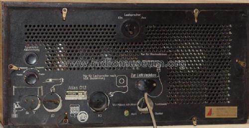 Atlas D12 ; Philips Radios - (ID = 102609) Radio