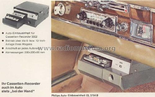 Auto-Einbau-Einheit EL3794B; Philips Radios - (ID = 605008) Misc